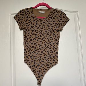 Abercrombie leopard bodysuit